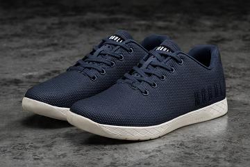 Navy Nobull Ivory Men's Trainers | CA I1212L